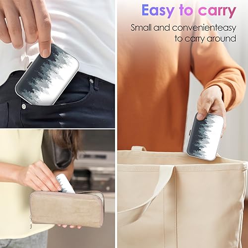 Miniatura 6 de Gerkia Estuche portátil de hilo dental, fácil de almacenar púas de hilo dental de varios tamaños, dispensador de hilo dental portátil es perfecto