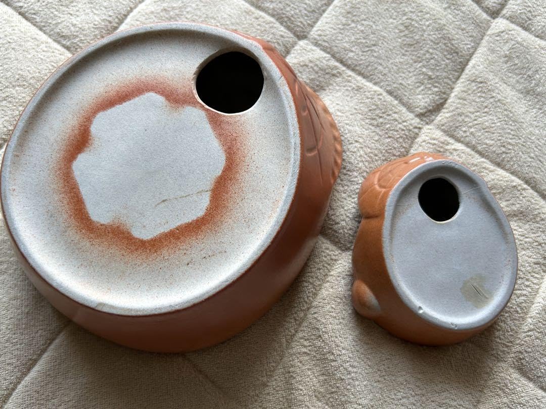 Amazon.co.jp: 懐かしの灰皿(焼物)タヌキ大、小セット : ファッション