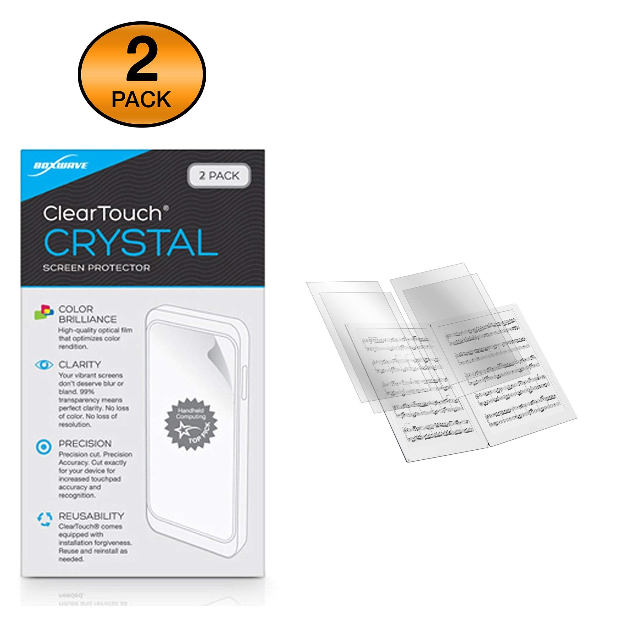 BoxWave Screen Protector Compatible with Terrada Music Gvido - ClearTouch Crystal (2-Pack), HD Film Skin - Shields from Scratches