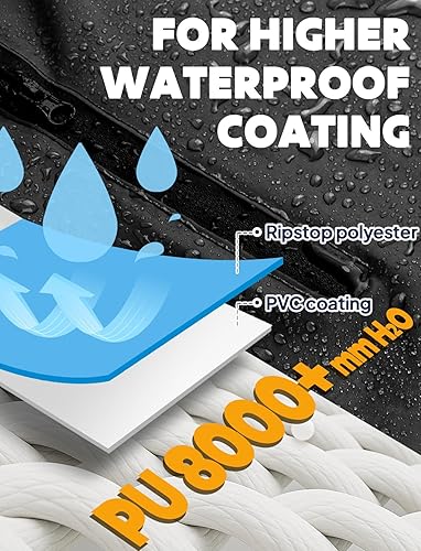 Miniatura 3 de ANYOO Poncho de lluvia impermeable para bicicleta, capas de lluvia, ligeras, compactas, reutilizables, para adultos