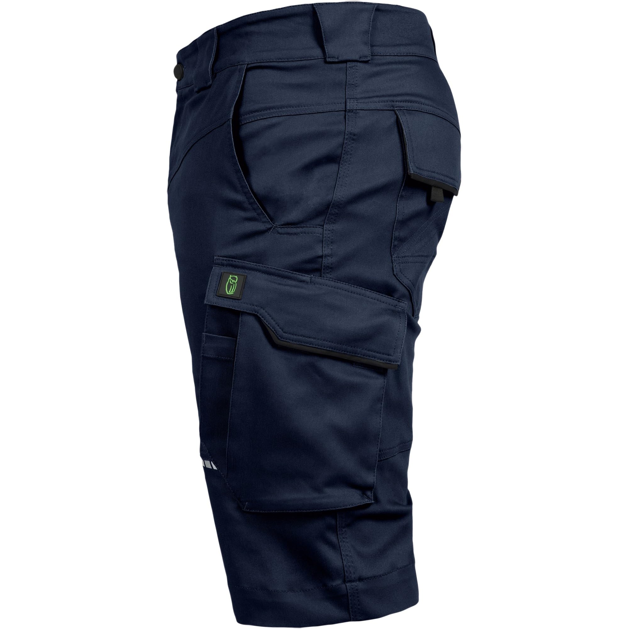 Leibwächter Arbeitsshorts Herren Flex Line – Robuste Cargo Hose mit Taschen – Handwerker Shorts – Berufsbekleidung – Multifunktionshose mit Reflektoren