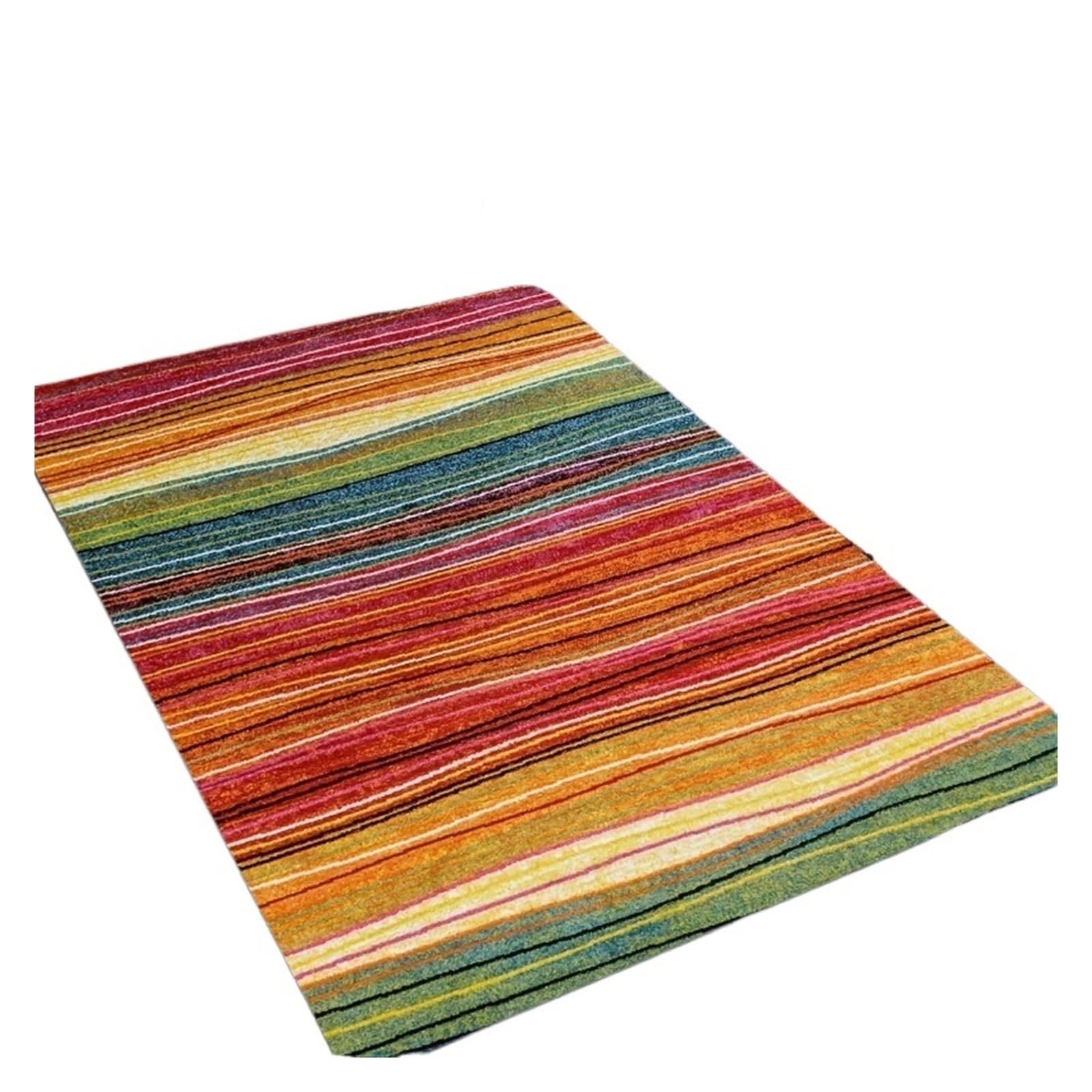 Tapis rayé coloré pour chambre d'enfant et salon cocooning