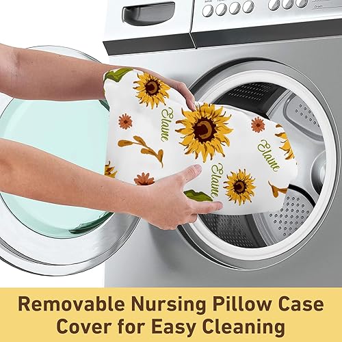 Miniatura 114 de Funda de almohada de lactancia para bebé, fundas suaves de lactancia con nombre, funda de almohada de lactancia materna para alimentación