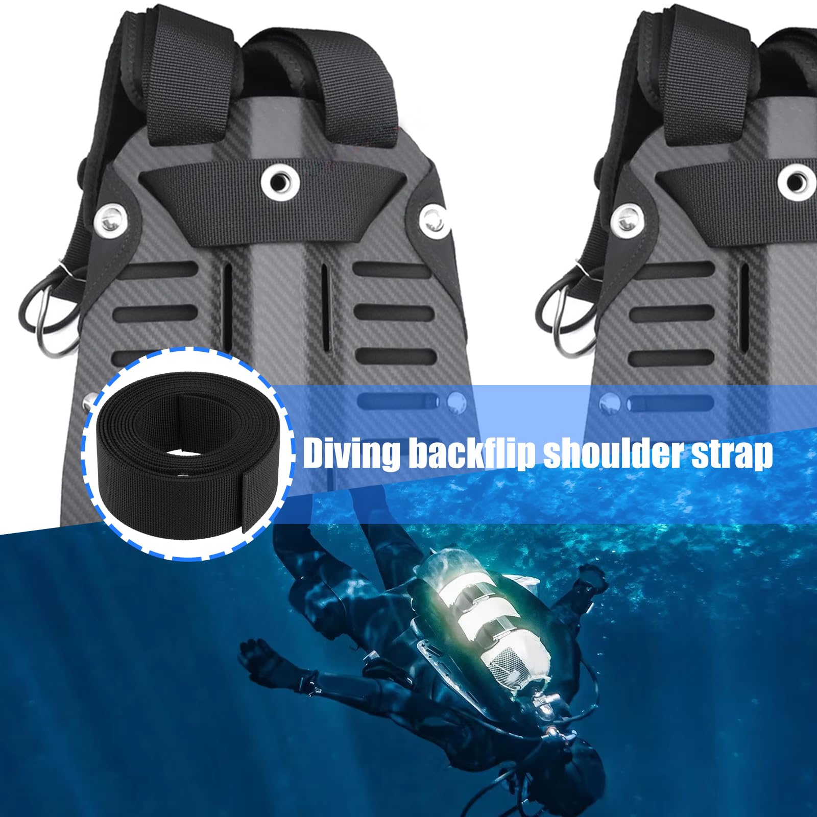 3, 5 m Scubas Diving Bleigürtel Backplate Harness Schnorcheln Gurtband Bleigurt Gürtel Backplane Zubehör Enduring Scubas Diving Belt