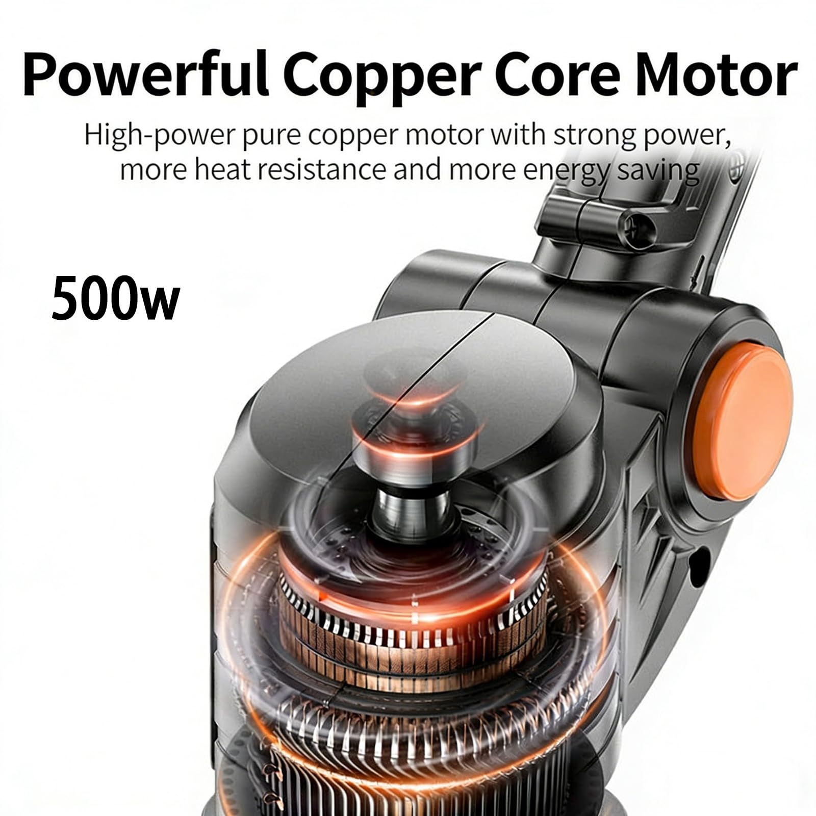 Cortabordes Inalámbrico, Cortacésped Eléctrico Ligero De 500 W con Longitud Telescópica De 98 A 133 cm, Doble Interruptor De Seguridad, Cortacésped para Jardines, Parques Y Césped No-Wheels