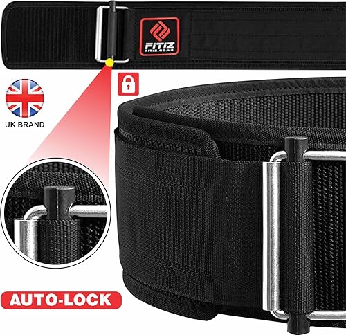 Miniatura 2 de Cinturón de levantamiento de pesas con autobloqueo para soporte de espalda, cinturón de levantamiento de pesas de alta calidad para hombres y