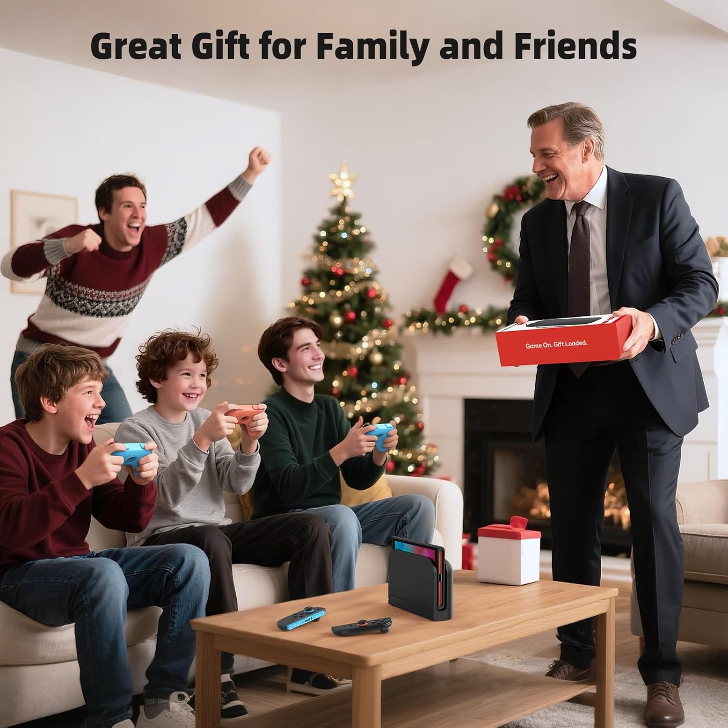 Switch 2 Accessories, Bundle Case for Nintendo Switch 2 (2025), MENEEA 20-IN-1 Kits: Carrying Case, Controller Charger Dock, Grips for Joy Con,Steering Wheels for Mario Kart,Protective Cover for Controller Console for Switch 2 (Black) 9 71d23iGFgVL. SL1500