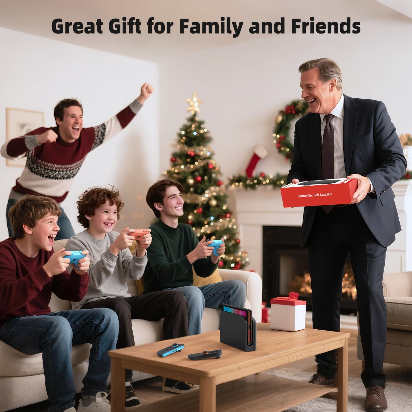 MENEEA Switch 2 Zubehör Bundle Tasche für Nintendo Switch 2 (2025) 20-in-1-Set Schwarz