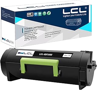 LCL Toner Cartridge 60F2000 60F000G 600G 602 2500pages (1 Black) Compatible for Lexmark MX410de MX310dn MX511dte MX510de MX511dhe MX511de MX610dw MX611dhe MX611de MX611dte
