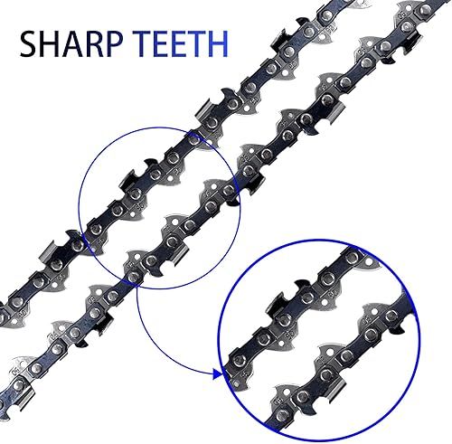 Miniatura 4 de Cadena de motosierra de 10 pulgadas para motosierra Worx WG323 WG323.9, cadena de repuesto de 10 pulgadas para motosierra Worx WG322 WG322.9