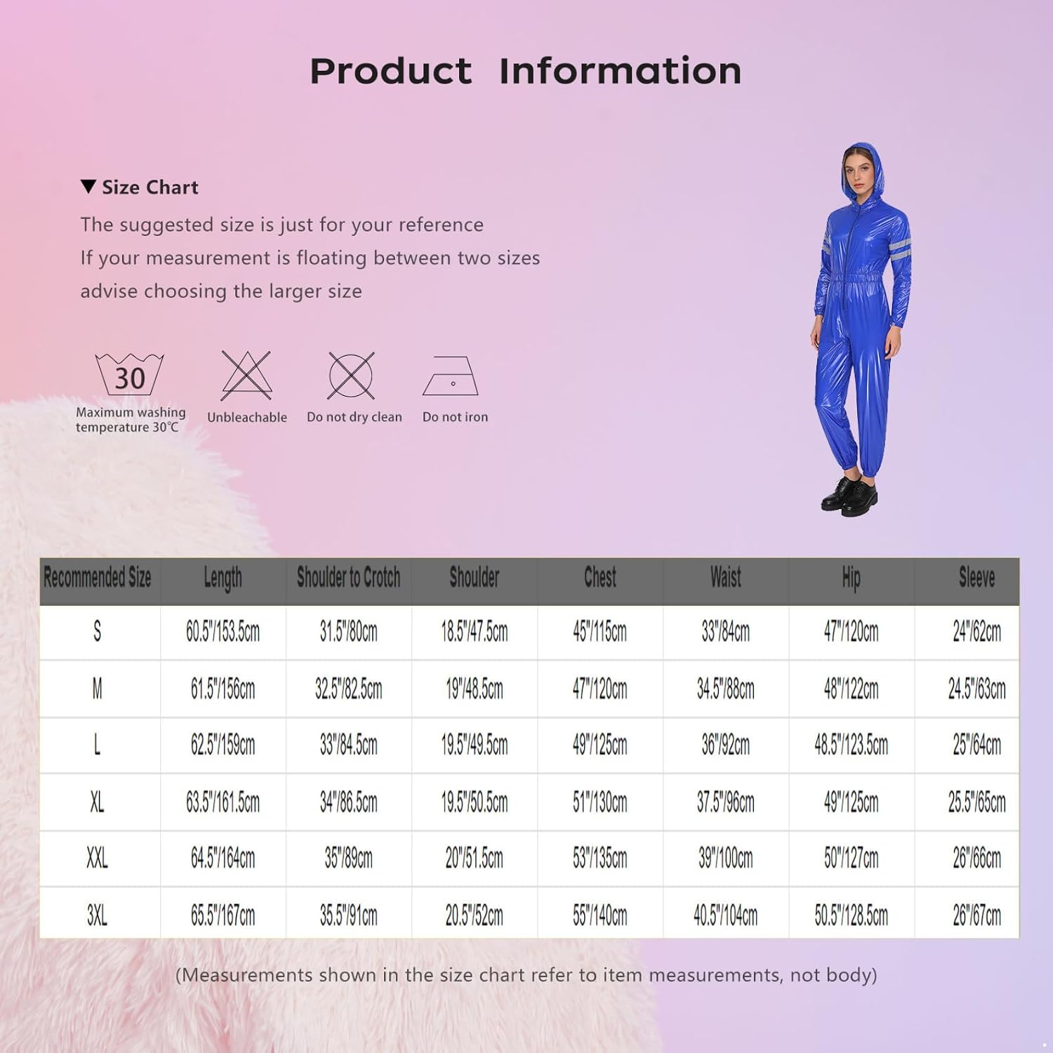 Jhaoyu Womens Reflective Strips Hooded Coveralls Workwear Long Sleeve Hooded Jumpsuit Overalls