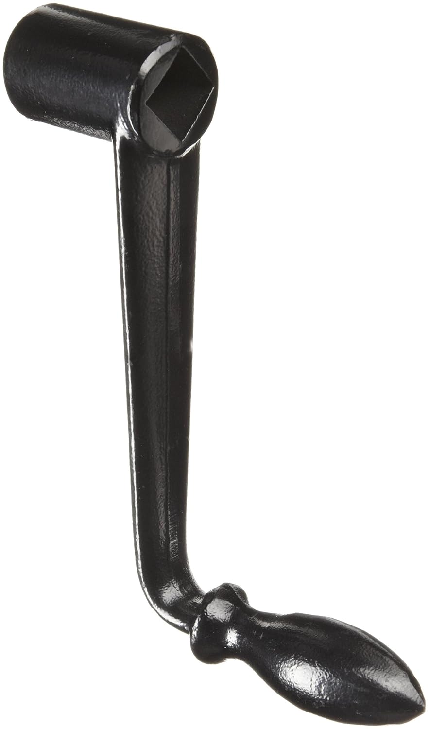 Martin CH00BC 1/2" Stock Square Bore Broached Crank Handle with Counterbore in Free End of Hub, 2-5/8" Overall Length, Black Powder Coat Finish