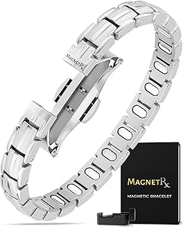 Magnetic Bracelets - EllipseMAX 5X Strength 5,000 Gauss Magnets - Designed in USA & PATENT PENDING - Premium Titanium Magnetic Bracelet & Adjustable Length