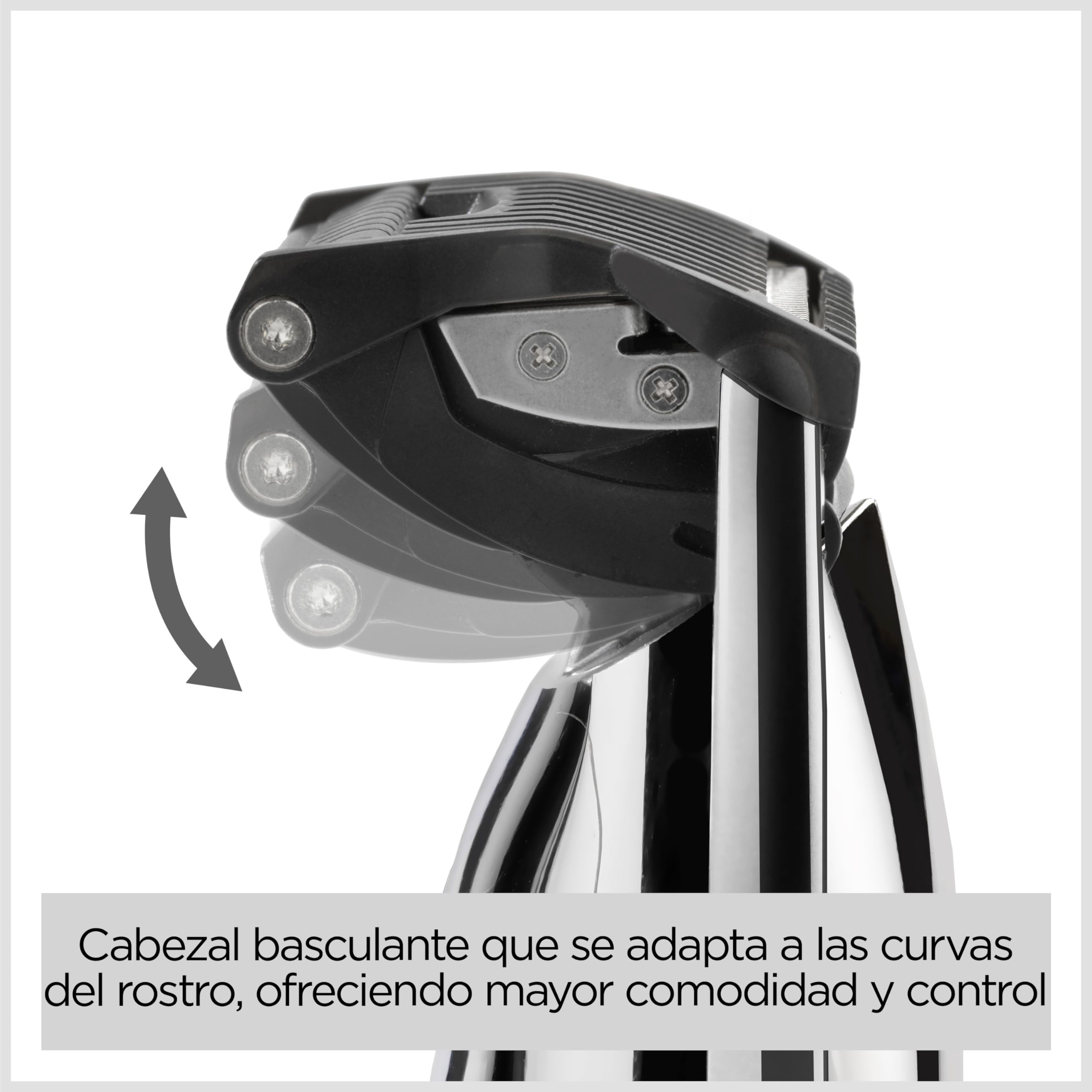 BaByliss Super‑X Cortabarbas Stubble – Cortabarbas impermeable con cuchillas de acero japonés, control motorizado (0,4–5 mm), pantalla digital, batería de litio, 90 minutos de autonomía, S996E