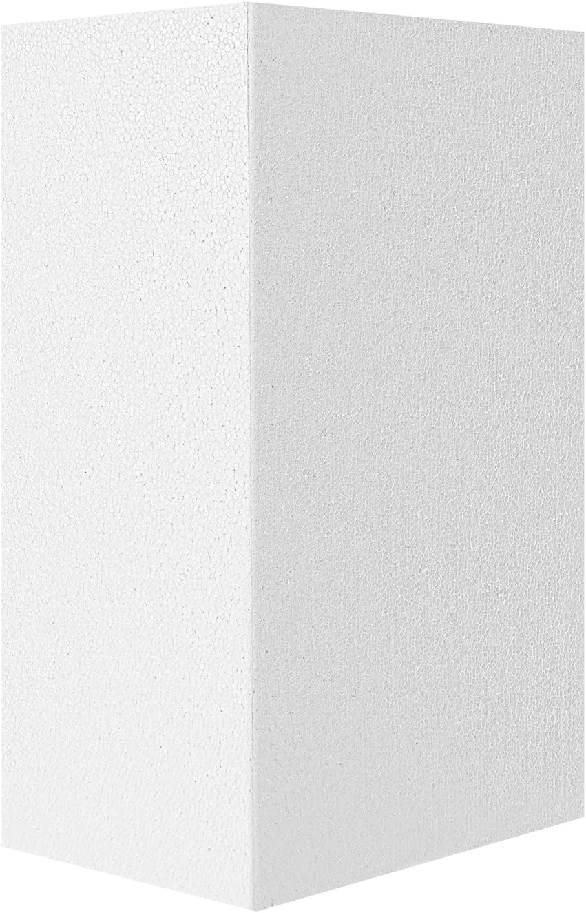 AMZQNART Craft Foam Blocks, 7 in Thick 17x11" EPS Polystyrene Rectangle Foam Blocks Packs of 1 pcs for Art Sculpting, Sculpture, Modeling, School and Home DIY.