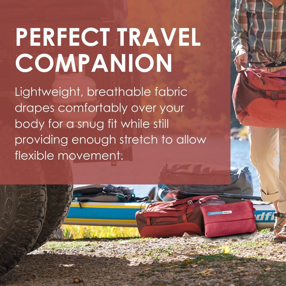 SAGEFINDS Airplane Travel Blanket | Compact Throw Blanket for Camping and Hiking | Converts into a Pillow | Travel Gift | Soft Jersey Knit | Fits in Backpack