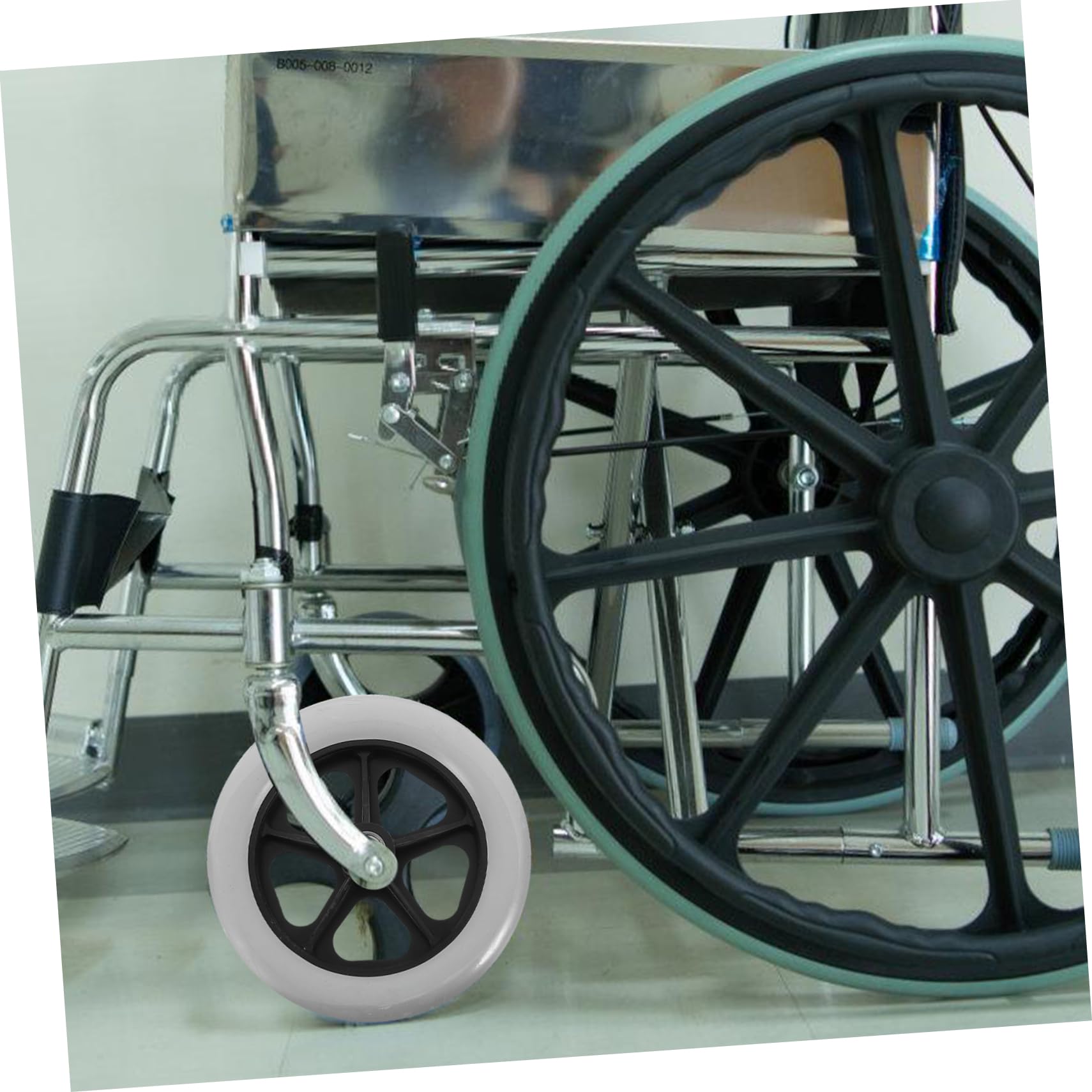 SHINEOFI 2 ruedas de repuesto resistentes para carrito de silla de ruedas