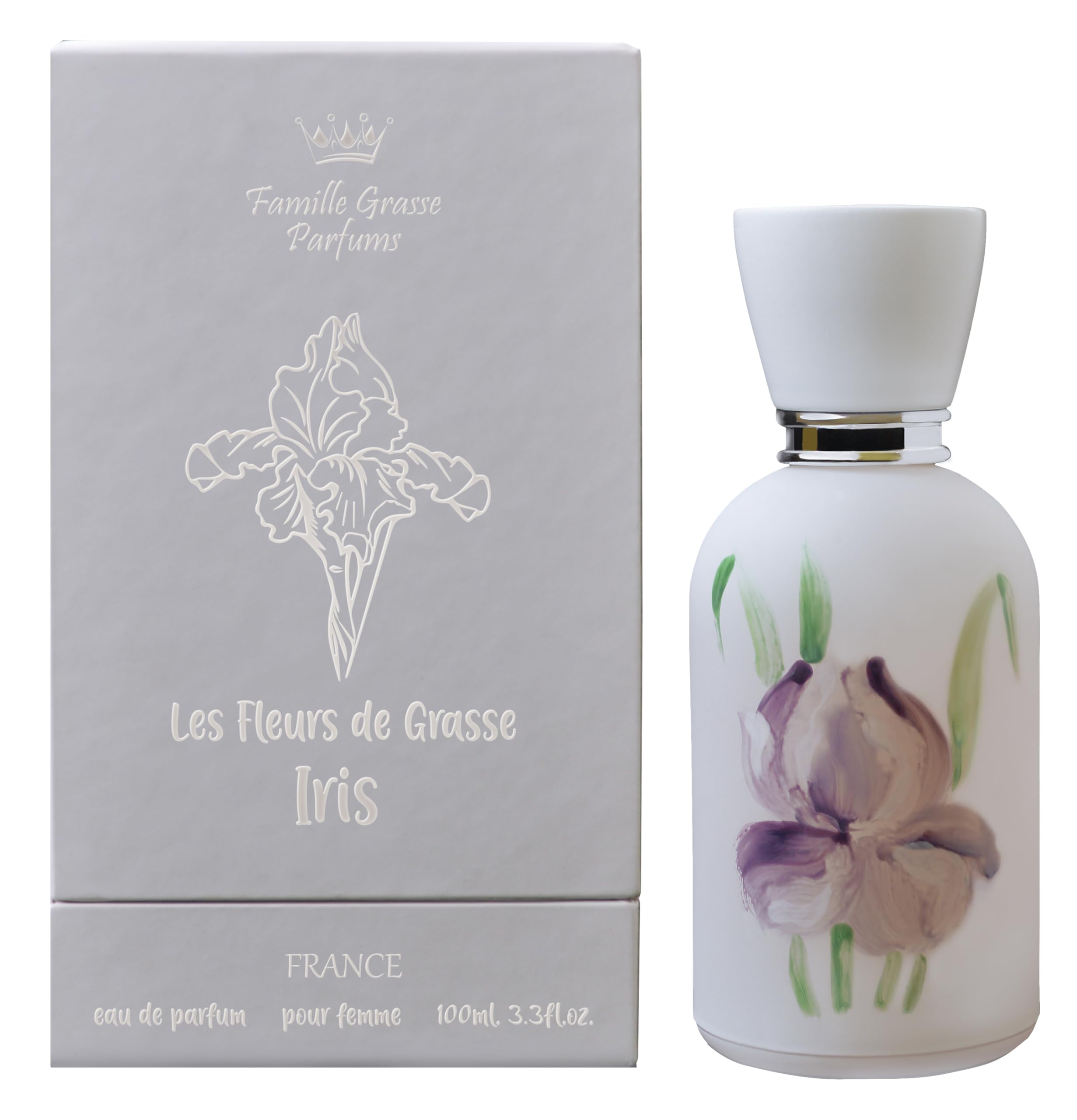 IRIS Naturalne perfumy niszowe dla kobiet 100 ml | Kwiatowy | Rzemiosło | Wyprodukowano we Francji | Produkt Grasse