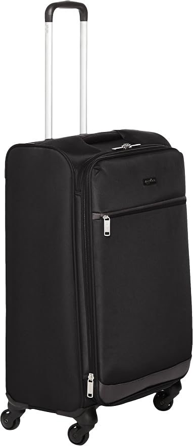 AmazonBasics Equipaje con ruedas giratorias, Negro, 63.5 cm : Amazon.com.mx:  Ropa, Zapatos y Accesorios