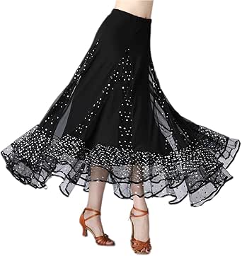 CISMARK Elegant Lace Long Swing Ballroom Latin Dance - View #5