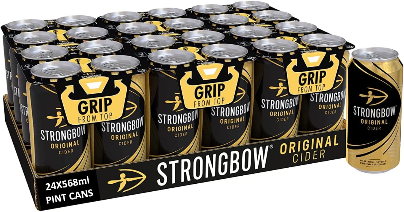 Strongbow Original Cider 24x568ML Pint Cans Amazon.co.uk Grocery