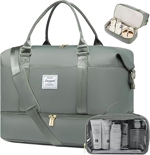 Travel Bag Weekender Bags for Women, Carry on Overnight Bag with Shoe Compartment,Duffle Bag with Laptop Pocket,Hospital Bag for Labor Delivery,Gym Tote Bag with Toiletry Bag
