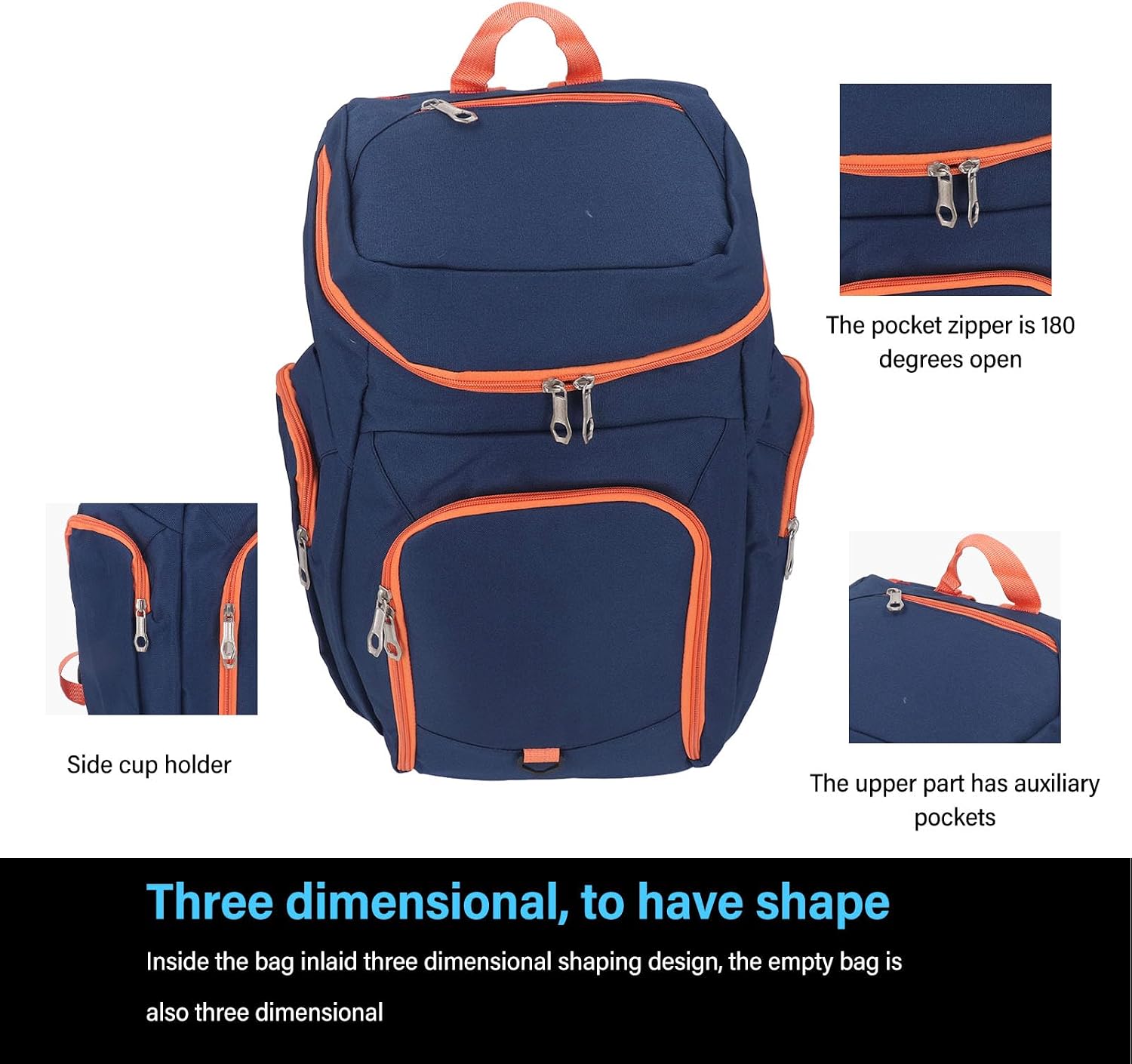 Basketball Backpack, Sports Backpack Oxford Cloth Tear Resistant for Gym