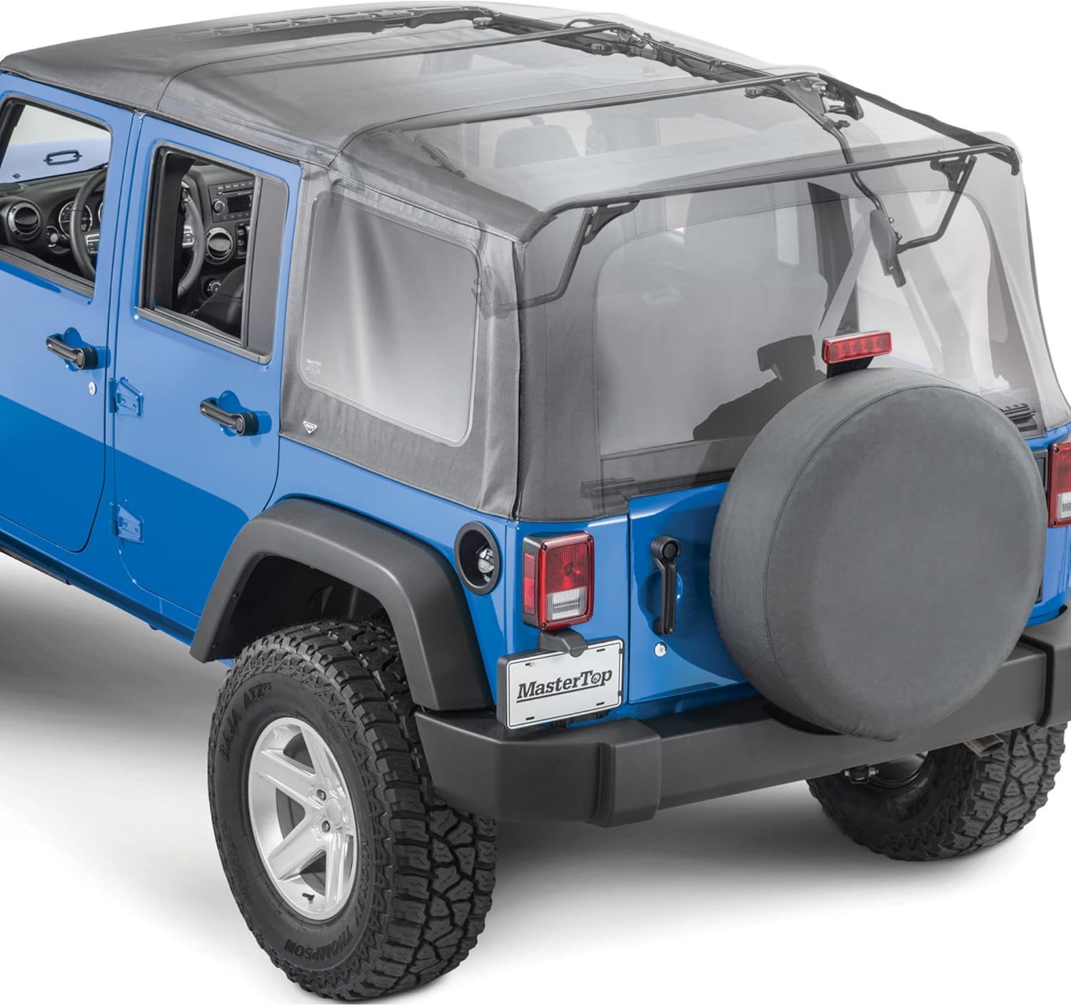 MasterTop Soft Top and Frame Kit Fits Jeep Wrangler JK 4