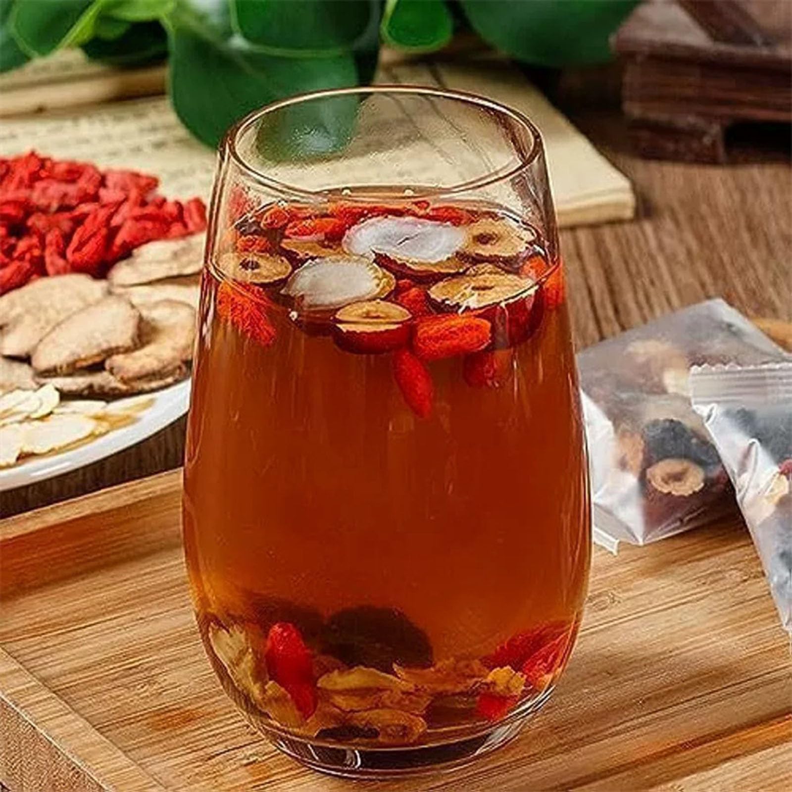 Kidney Tea Formula Ginseng Five Treasure, 20 Bags Ginseng Treasures Tea, Natural and Organic Ingredients (1Set)