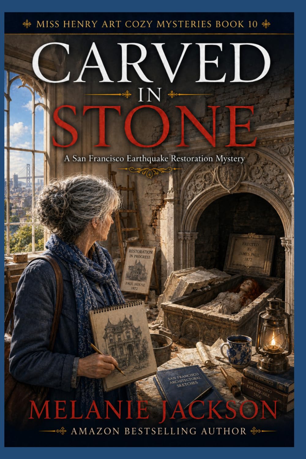 Carved in Stone: A San Francisco Earthquake Restoration Mystery (Miss Henry Art Cozy Mysteries)