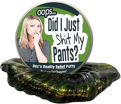 Oops Did I Shit My Pants - Masilla para aliviar el estrés, regalos divertidos de broma para amigos, regalos de calcetines para adultos, regalos