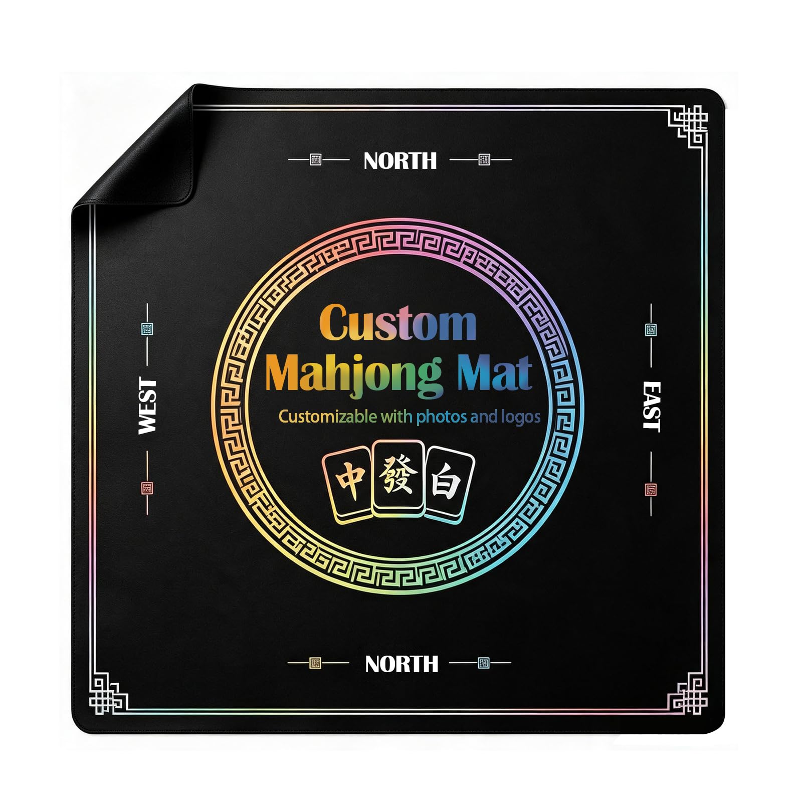 Generic Custom Mahjong Mat, Personalised Game Table Cover Pad