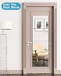Unbreakable Full Length Wall Mirror Cheap, Over The Door Mirror, Thick 2.5 MM, 4 Pcs 30 CM x 30 CM, Made of Shatterproof Plexiglass Acrylic, Long Mirrors for Bedroom Closet, Workout for Home Gym Body