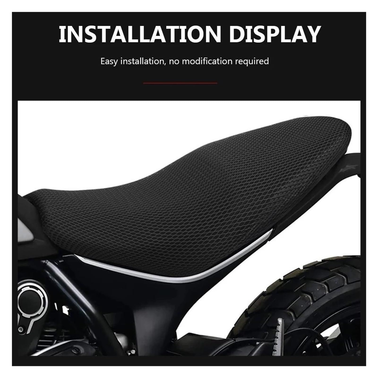 Coprisella Per Duc&ati Scrambler 800 Cuscino Coprisedile | Per Duc&ati Scrambler 800 Scrambler800 Tessuto Di Nylon Sella Coprisedile Moto Protezione Fodere Cuscini