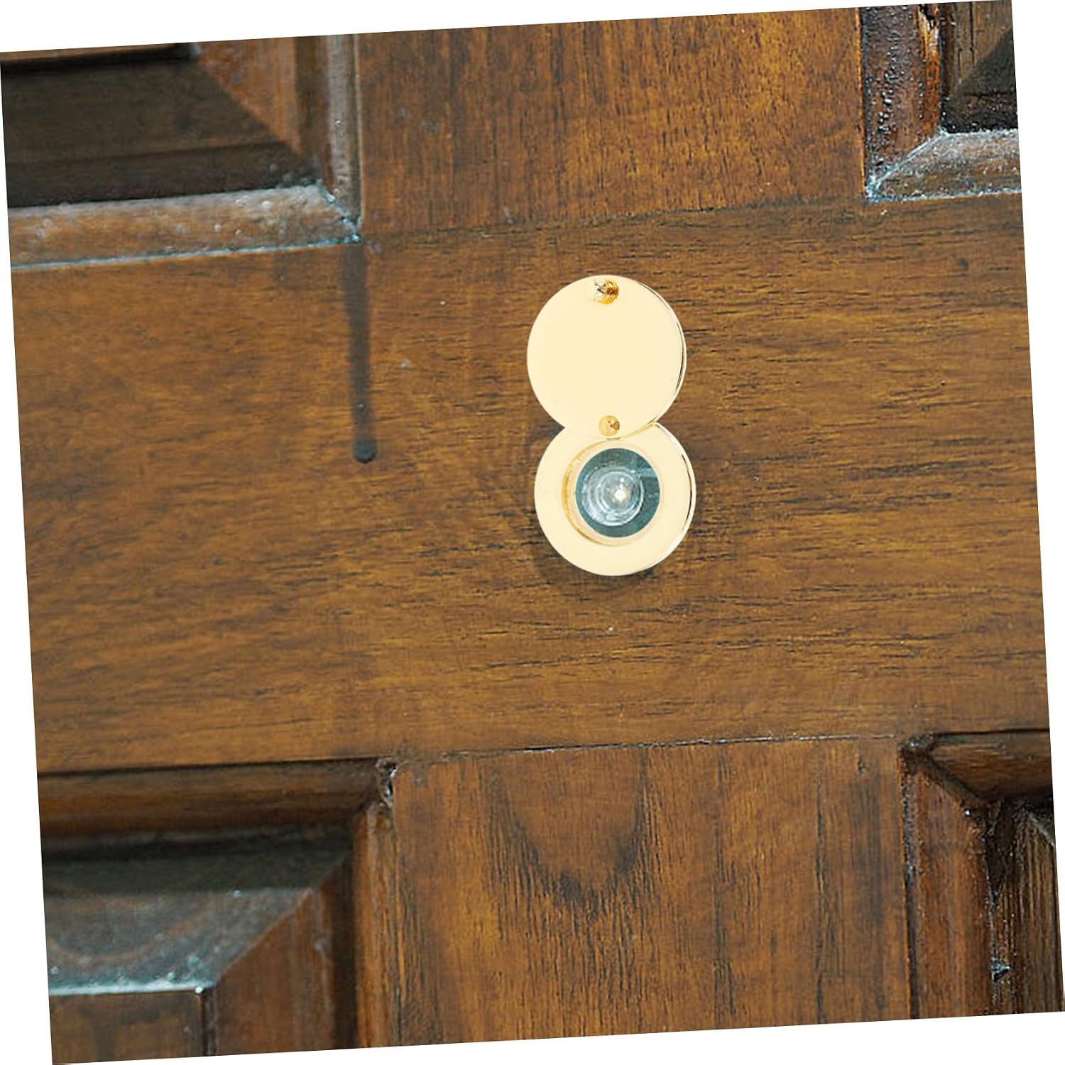 Balacoo 2pcs Copper Door Viewer with Privacy Cover Solid Peephole for Home Hotel Enhanced Security with Wider View and Elegant Design