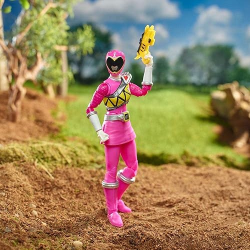 Miniatura 5 de Power Rangers Lightning Collection Dino Charge Pink Ranger - Figura de acción coleccionable de primera calidad, 5.9 in, variante de embalaje de arte