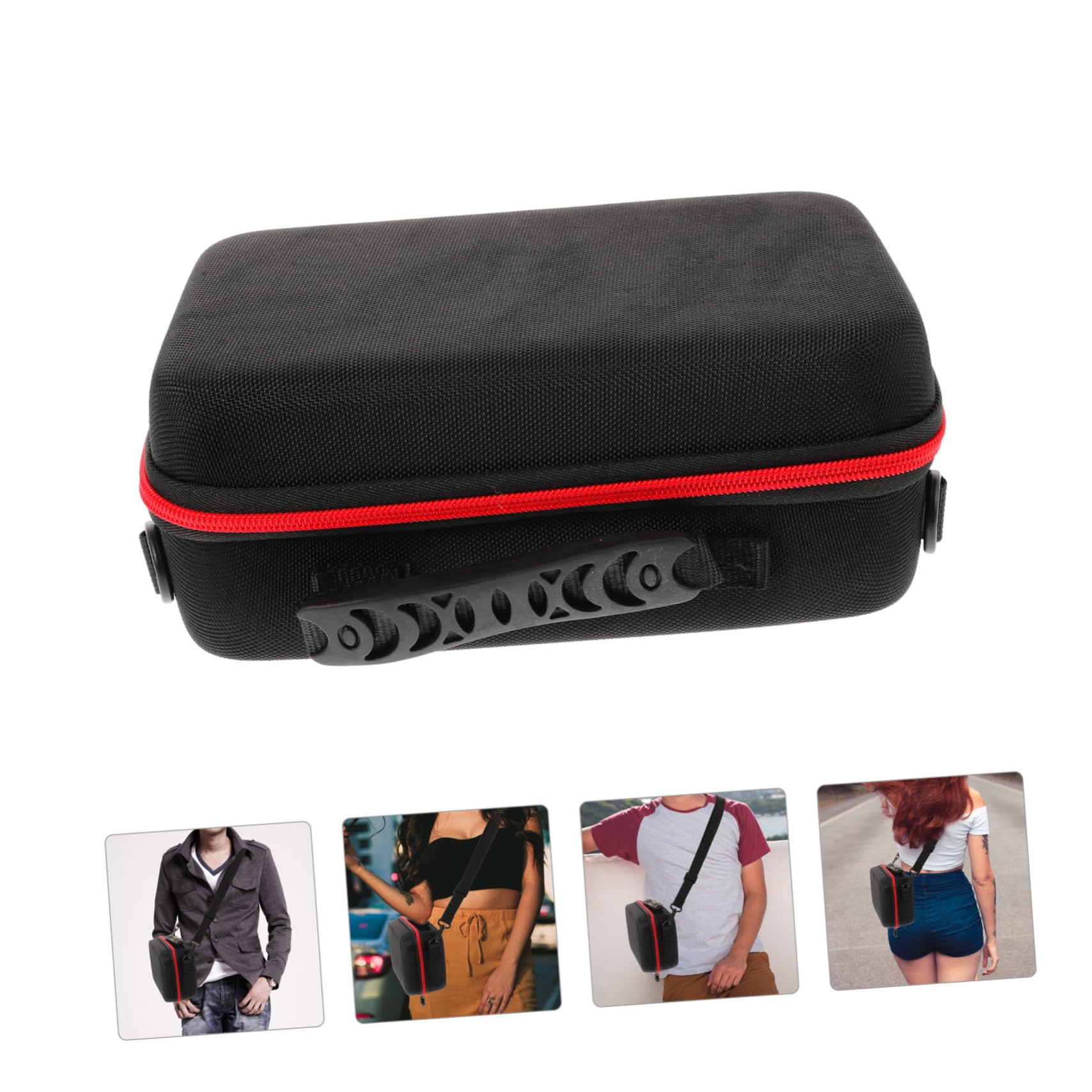 Hemobllo Custodia per Fotocamera Portatile, Rigida EVA Oxford con Maniglia