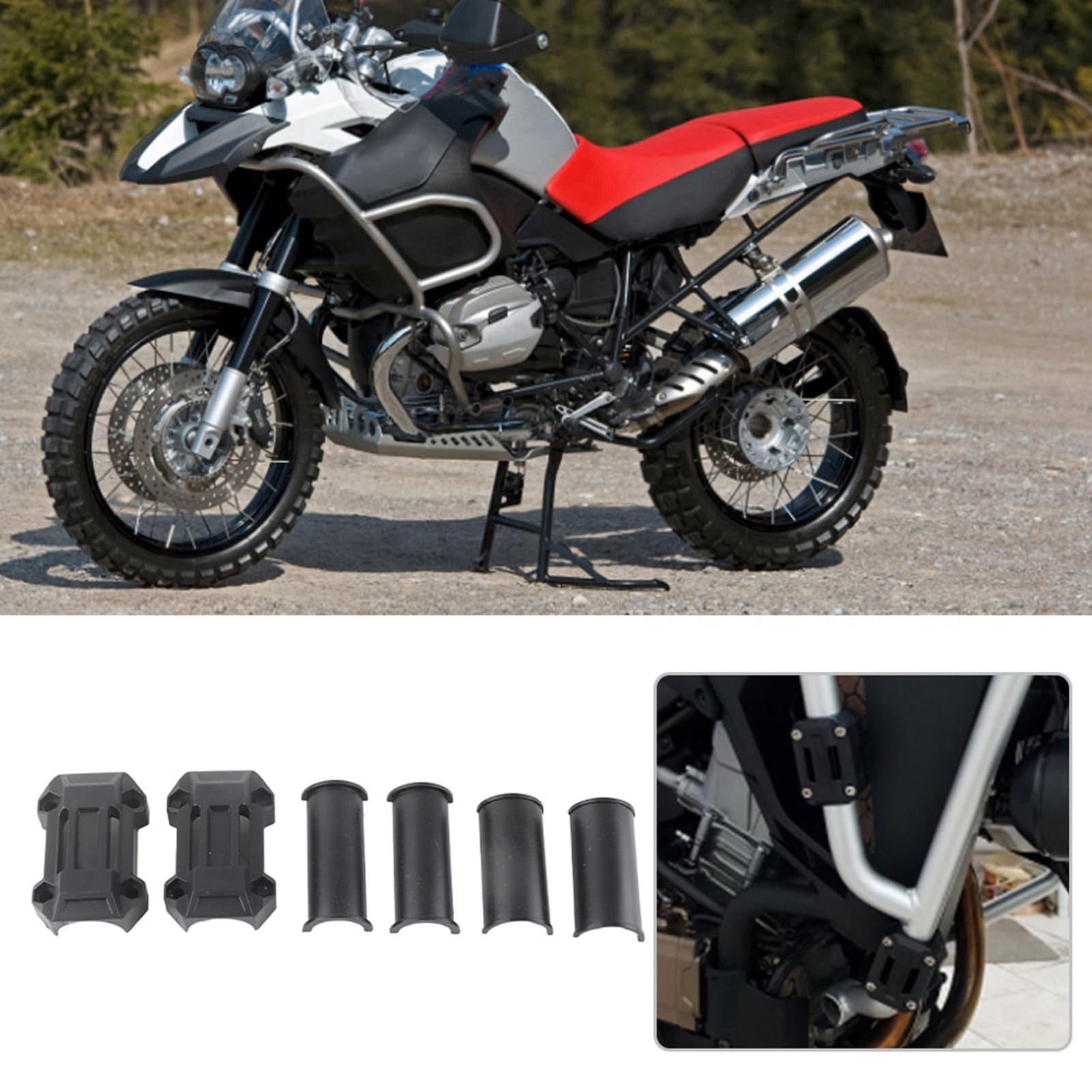 Bloc De Pare-chocs, 3 Paires De Protection De Moteur De Moto Universelle, Décor De Protection De Bloc De Pare-chocs, Blocs De 22/25/28 Mm, Curseur De Barre De Collision Adapté Pour R1200GS R1150GS