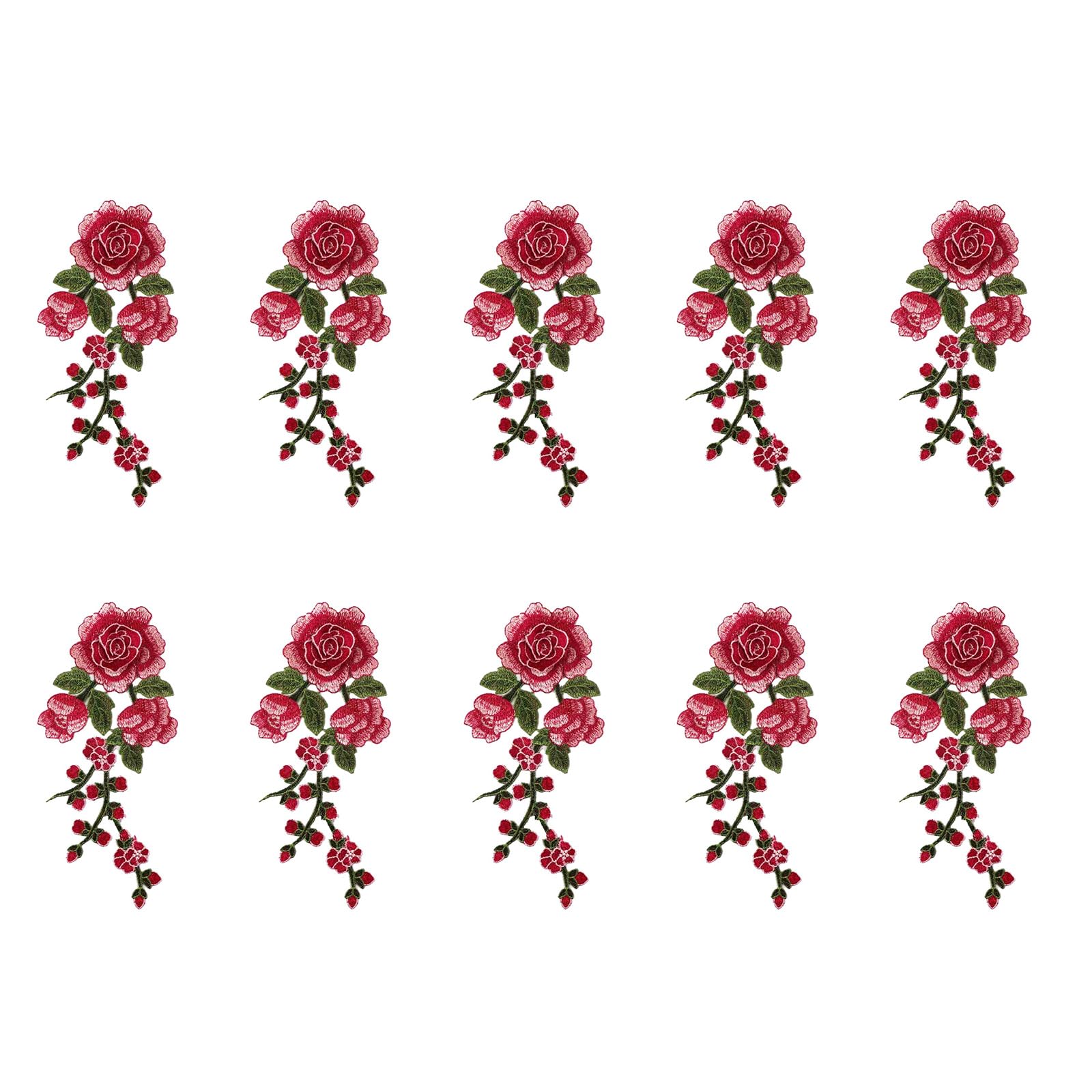 Apglsxy A Pglsxy Embroidered Florals Ppliques For Clothes Bags Hat Decoration Sewing Craft Flower Fabric Fixes
