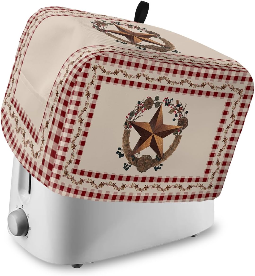 Toaster Dust Cover with Pockets, Rustic Texas Western Star