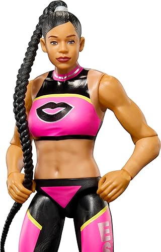 Miniatura 5 de Mattel Figura de acción de la WWE, Bianca Belair coleccionable de 6 pulgadas con 10 puntos de articulación y aspecto realista