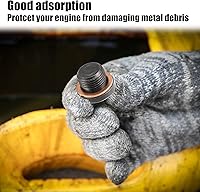 Vista 3 de X AUTOHAUX M18x1.5 Tornillo de tapón de drenaje de aceite de motor de acero con junta para BMW 545i 550i 650i 750i 760i X5 X6 E60 E63 para Mazda 3 5