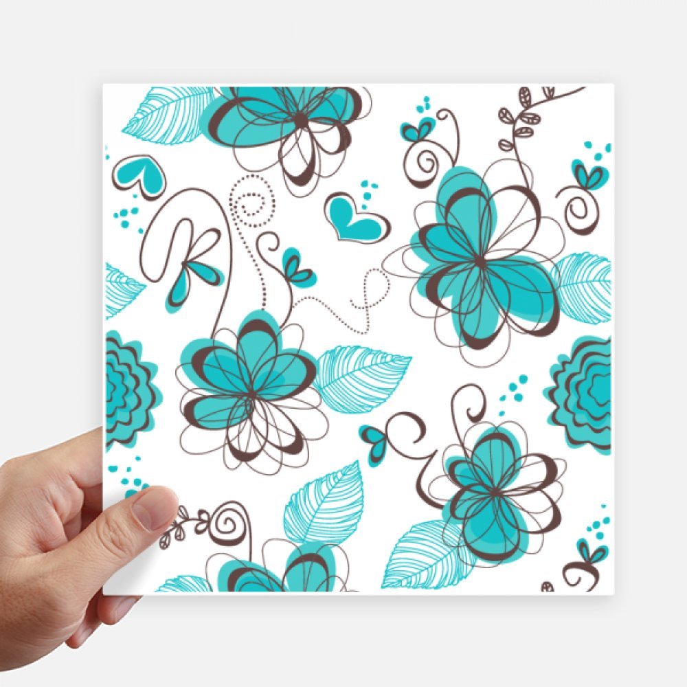 Pegatinas cuadradas de plantas modernas para personalizar y renovar objetos