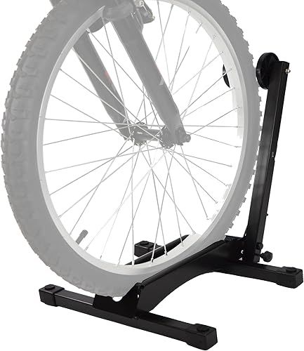 Lumintrail Soporte de almacenamiento para bicicletas de montaña y carretera, se adapta a ruedas delanteras o traseras de hasta 2-18 pulgadas, diseño