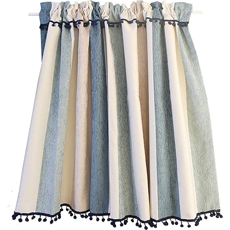 Tenda Corta Per Finestra A Scacchi Bianco E Rosso - Cotone E Pizzo, Misura 80x200cm, Per Cucina E Bistrot - Foto 4