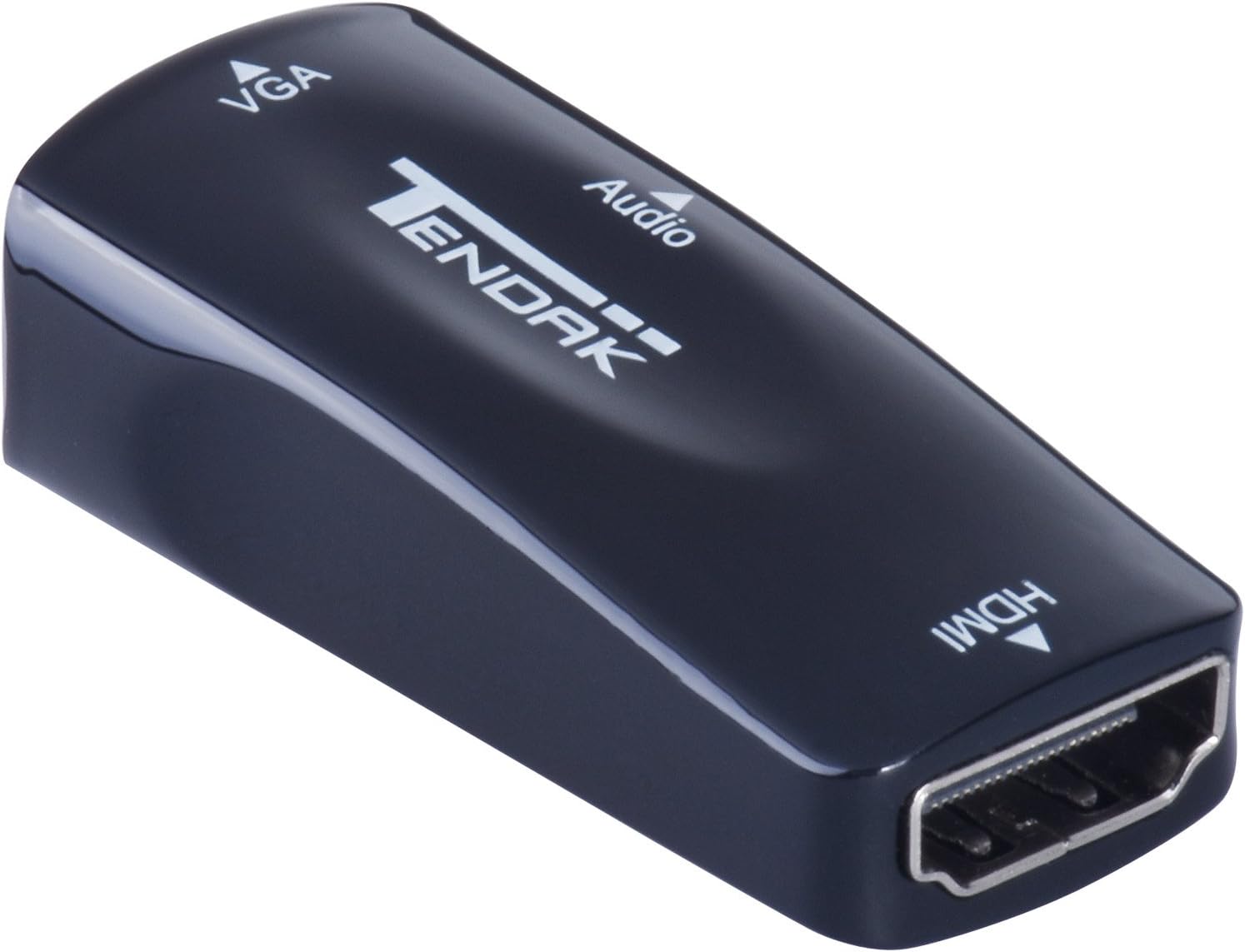 Tendak HDMI to VGA Converter Gold-Plated Active HD 1080P Female to Female Adapte with 3.5mm Audio for Projector HDTV Monitor Laptop PC Xbox STB Blu-ray DVD
