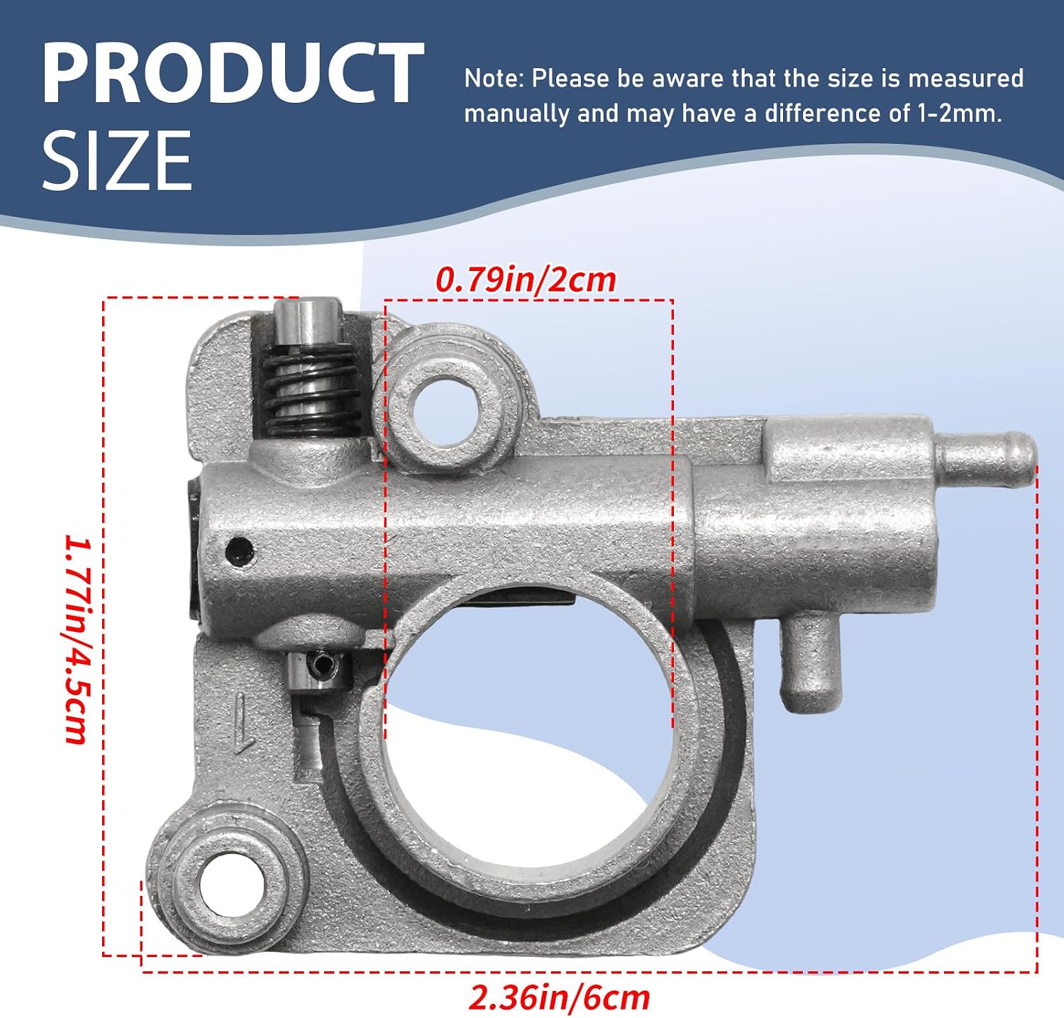 C022000000 Auto Oiler Assembly Oil Pump, Replacement for Echo CS-330MX4 CS-330T CS-360T CS-370 CS-370F CS-400 CS-400F, Replaces V652000010 P021001980