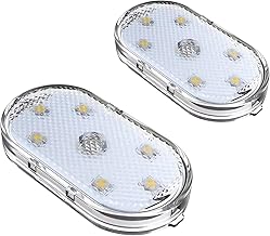 2pcs Mini 7 Colors USB Rechargeable Touch LED Car Interior Light Soft Decorative Interior Trunk Reading