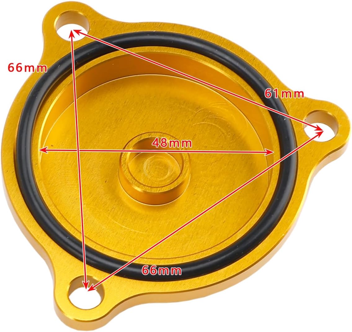 Engine Oil Filter Cover Cap Fit for Suzuki DRZ400 DRZ400E DRZ400S 2000-2024 / 400SM 2005-2024 for Kawasaki KFX400 KSF400 2003-2006 16512-47E00