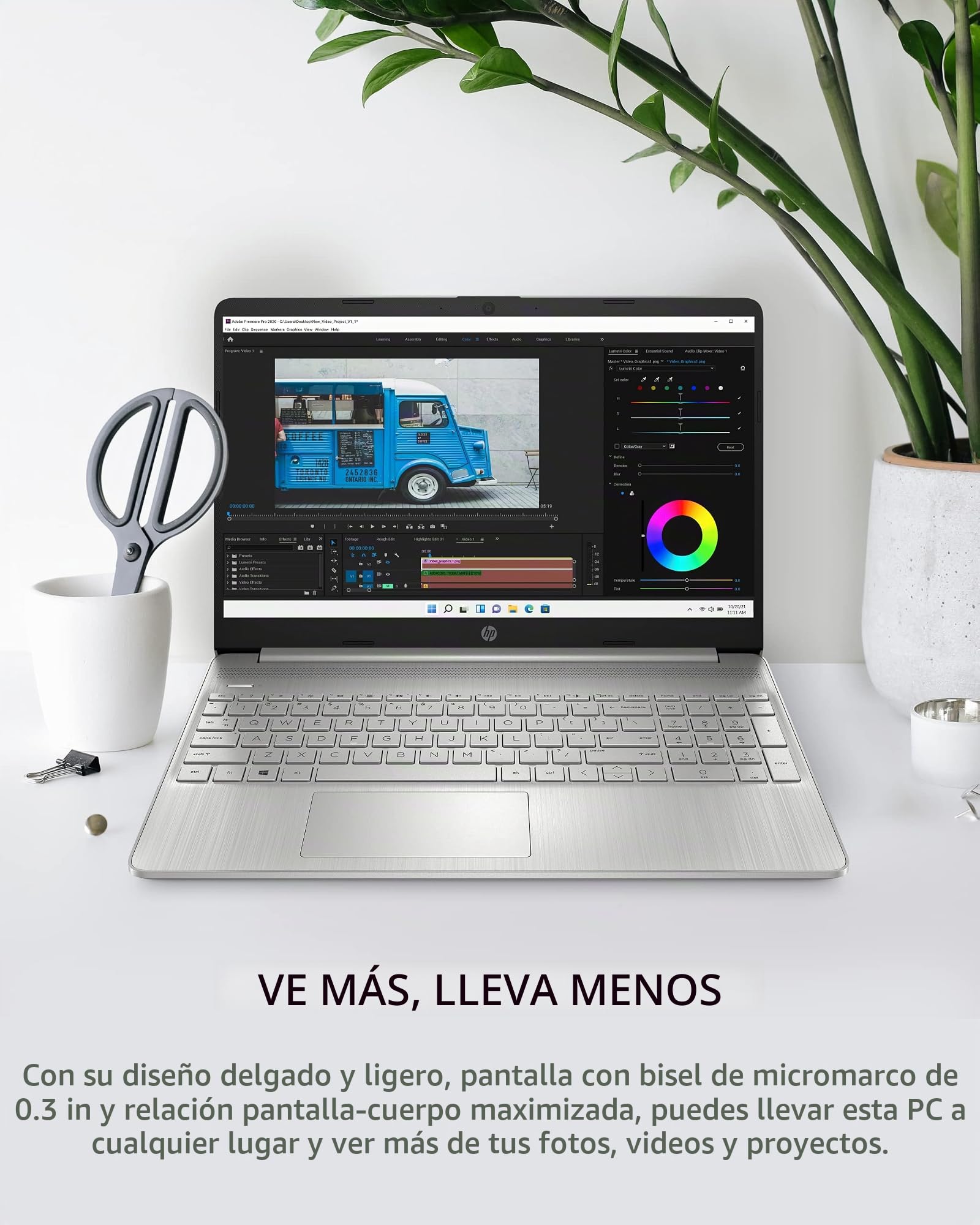 Amazon.com: HP 15 portátil, procesador AMD Ryzen 3-5300U, 8 GB de